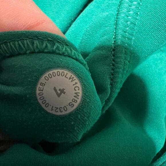 Lululemon Align Tank Top Womens 4 Green Built In Bra Cropped Yoga Athletic - Picture 5 of 5